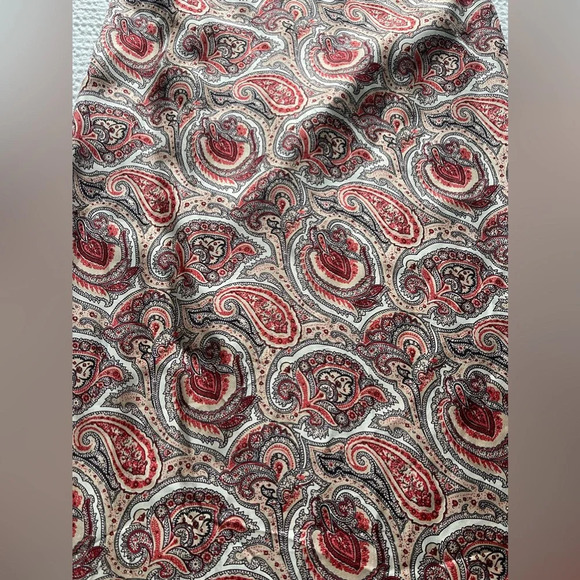 Massimo Dutti 100% Silk Pink Paisley Feminine Sleeveless Dress Floral Luxury - Picture 4 of 9